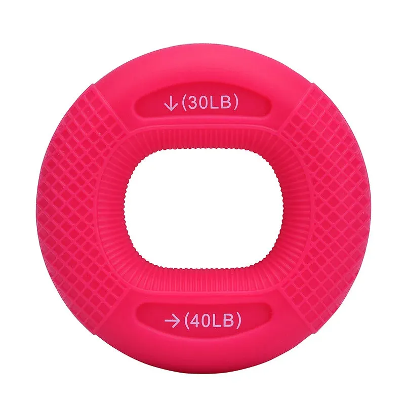 Silicone Adjustable Hand Grip 20-80LB Gripping Ring Finger Forearm Trainer Carpal Expander Muscle Workout Exercise Gym Fitness
