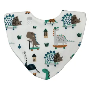 Skater Dino's Waterproof Dribble Bib