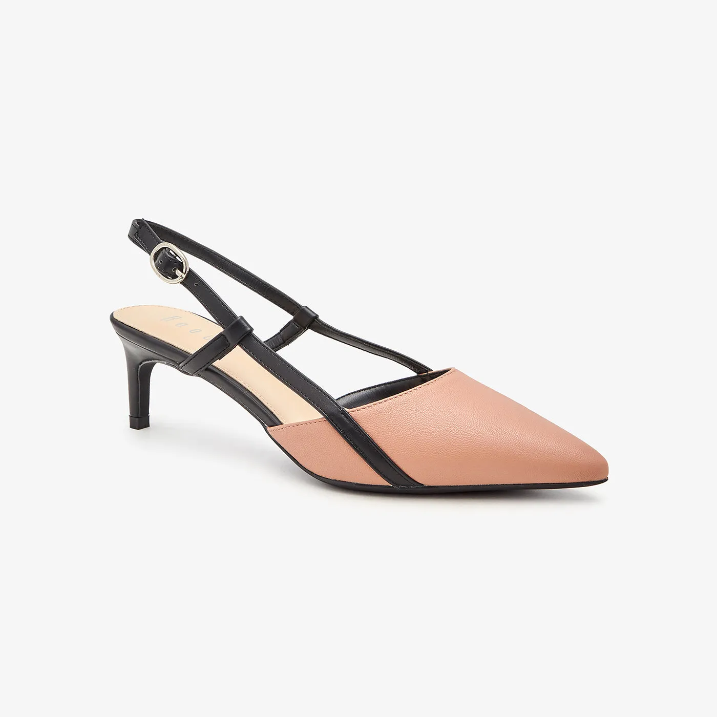 Sling Back Kitten Heels