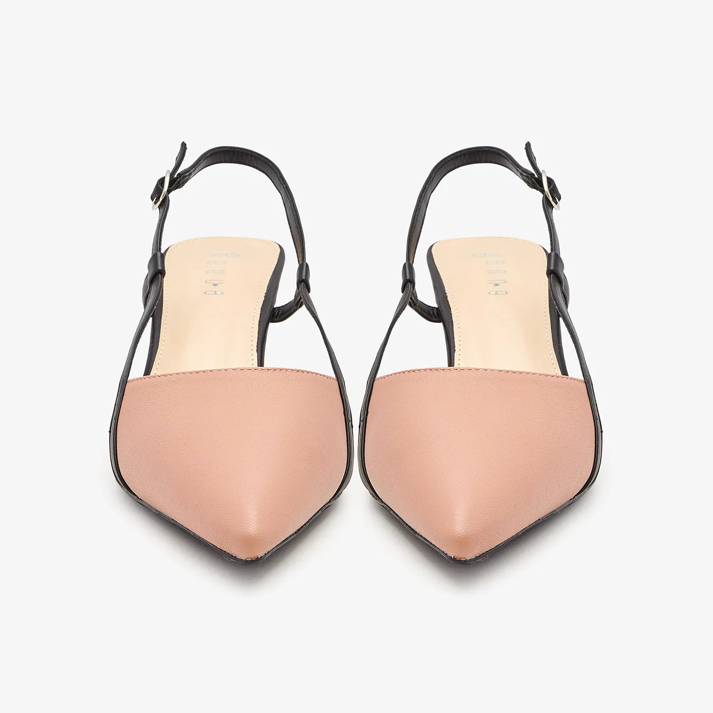Sling Back Kitten Heels