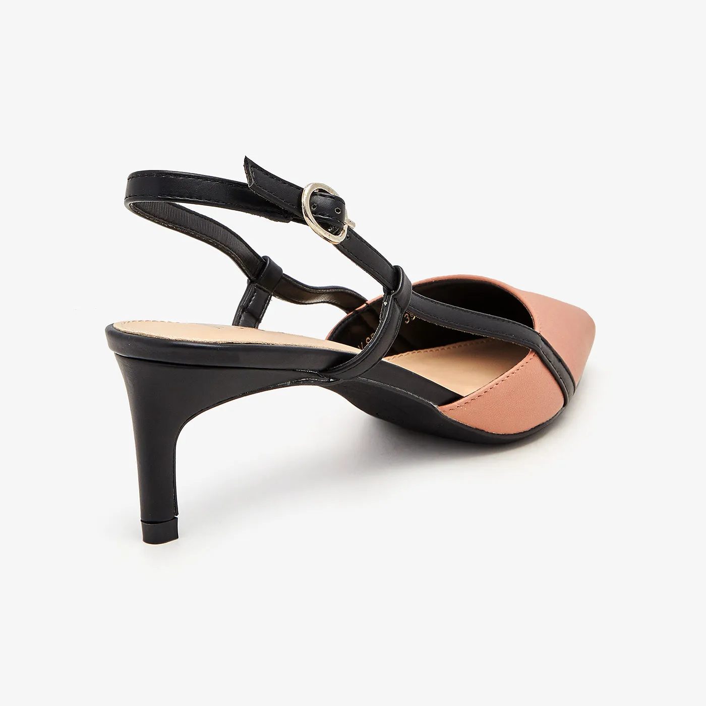 Sling Back Kitten Heels