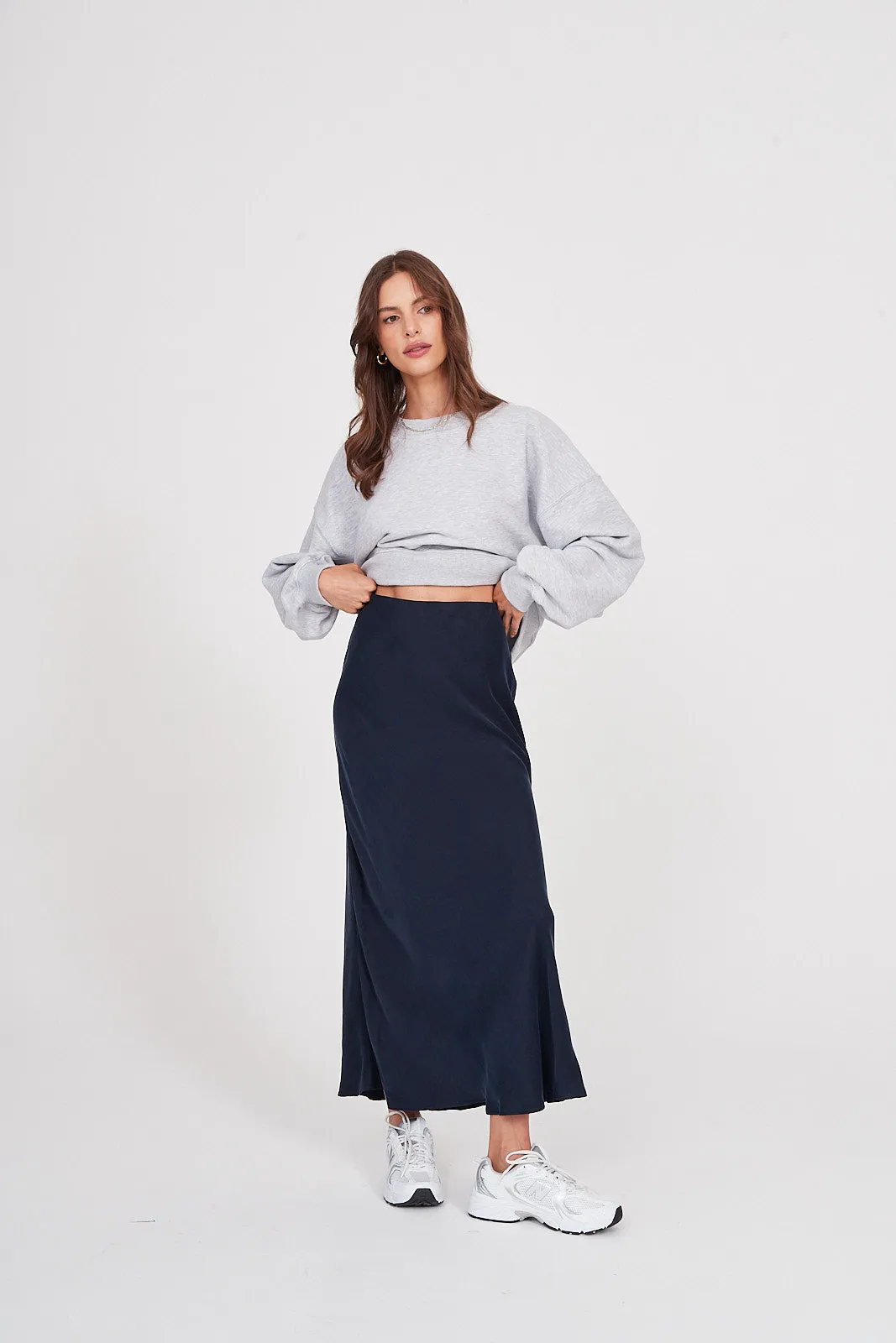 Spódnica Petra long navy