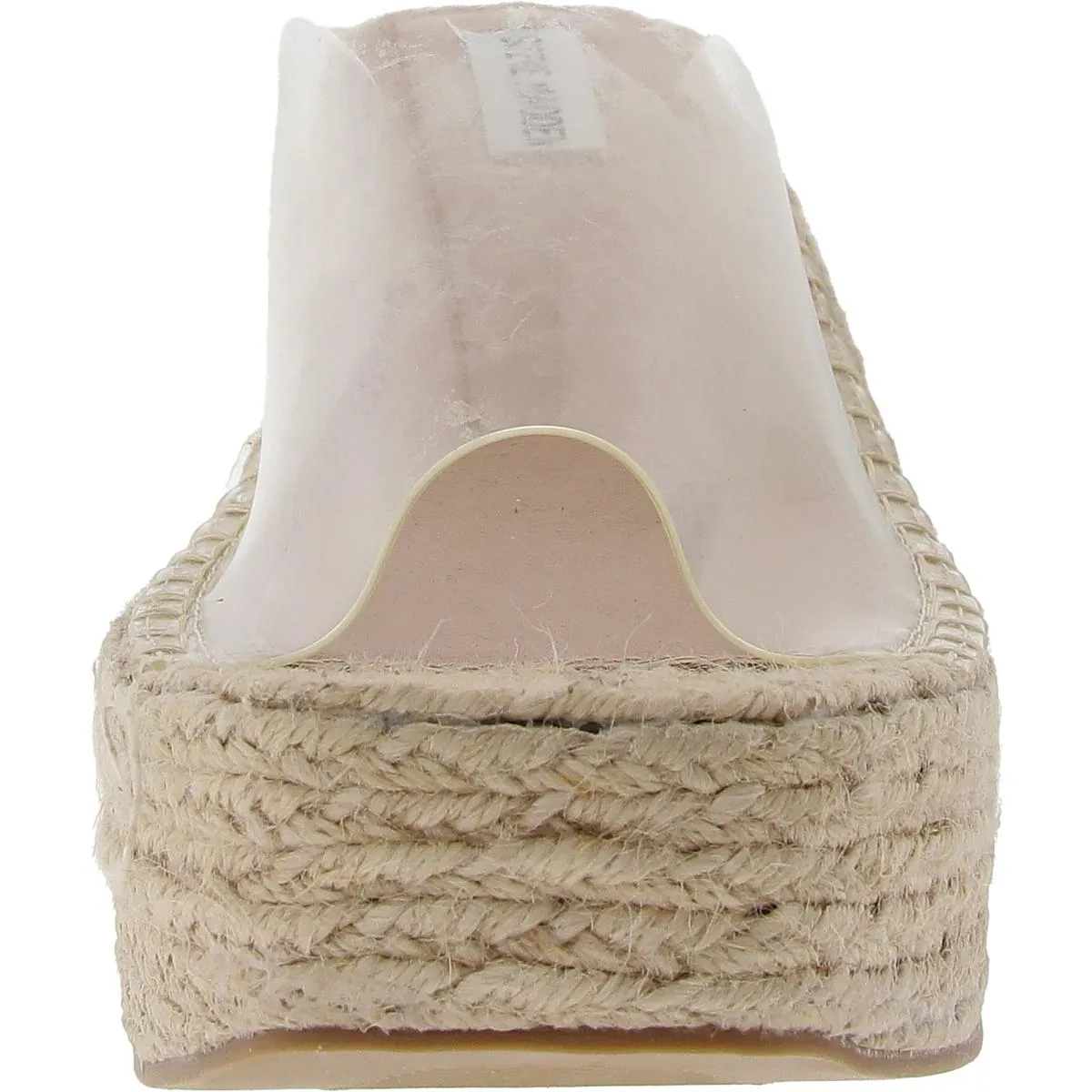 Steve Madden Womens Jacy Woven Plastic Wedge Sandals