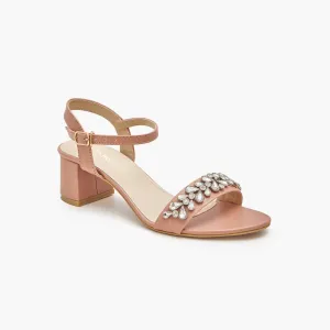 Stone Embellished Women's Heels