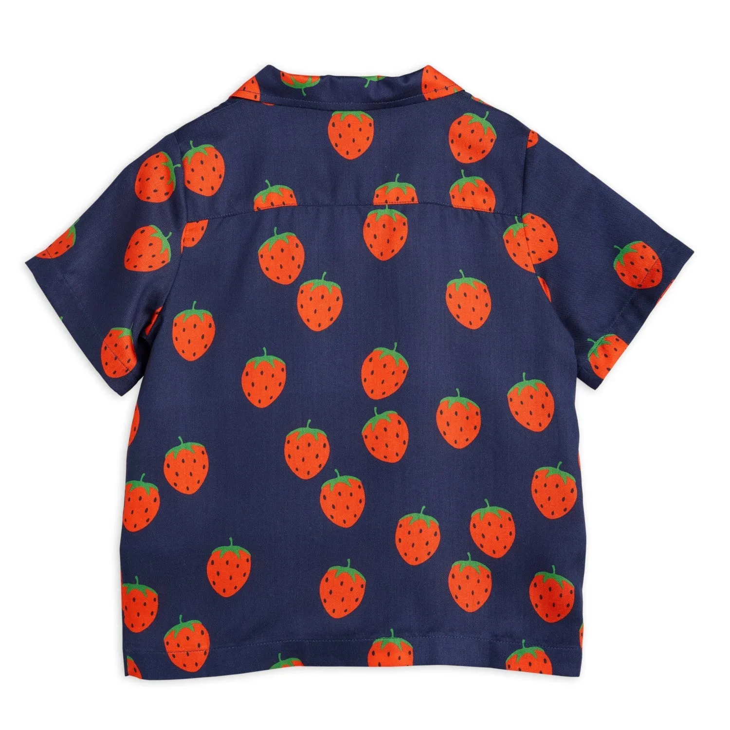 Strawberries Woven Shirt by Mini Rodini