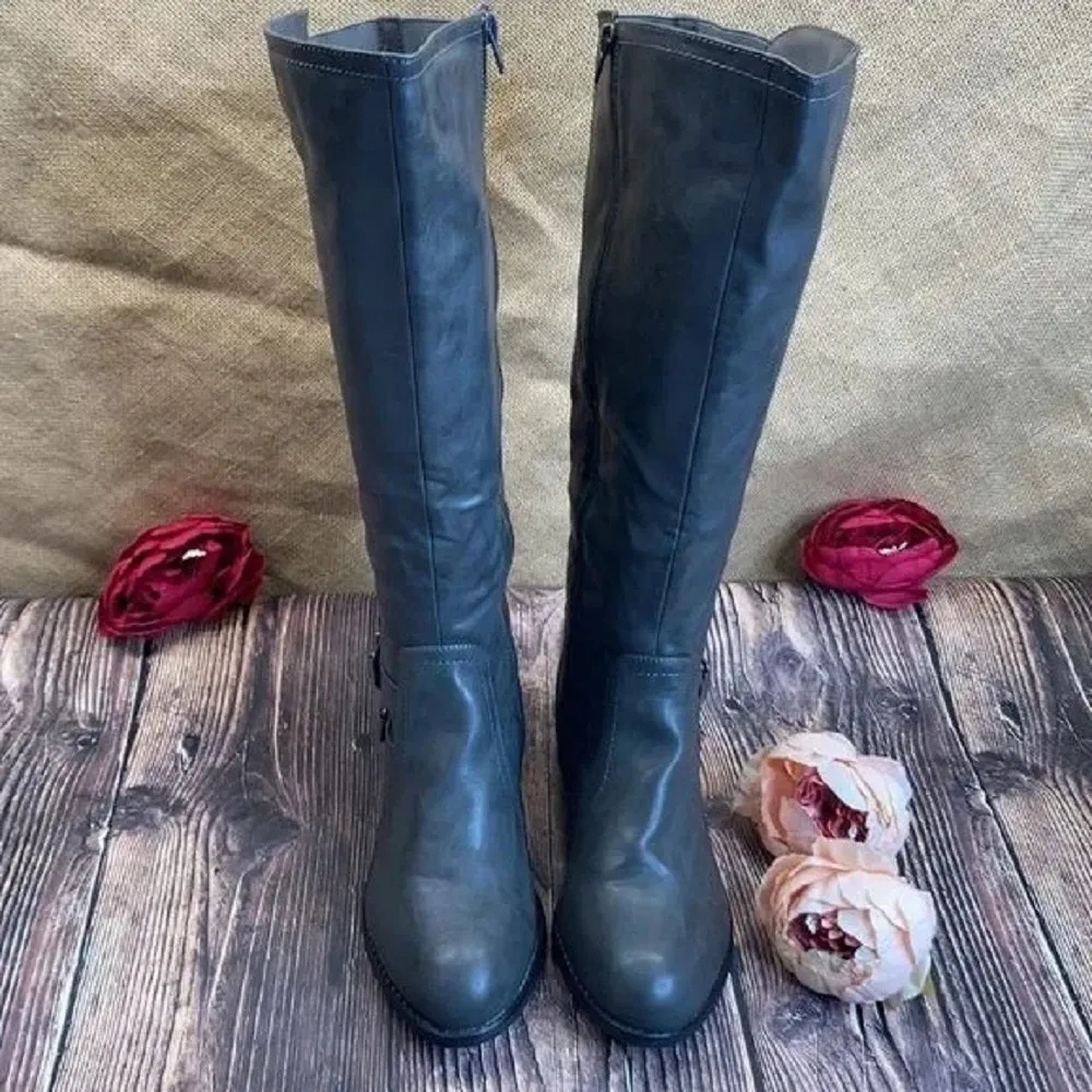 Style & Co Charcoal Gray Manmade Boots 11M-WC