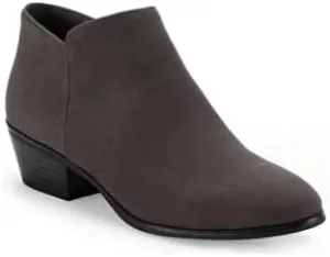 Style & Co. Wileyy Ankle Booties, Created for Macy's, Charcoal Micro, Size 8.5