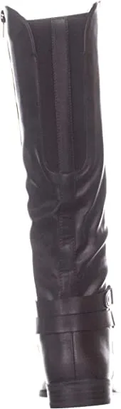 Style & Co. Womens Kindell Faux Leather Riding Boots Brown 5.5 Medium (B,M)