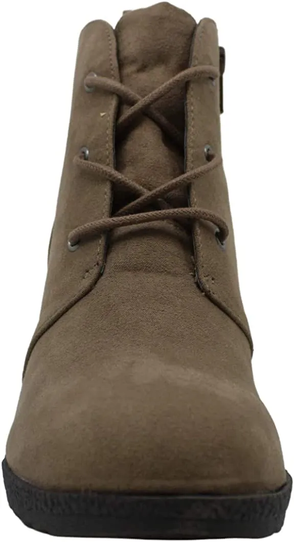 Sun   Stone Women's Kiraa Booties Taupe Micro 7M