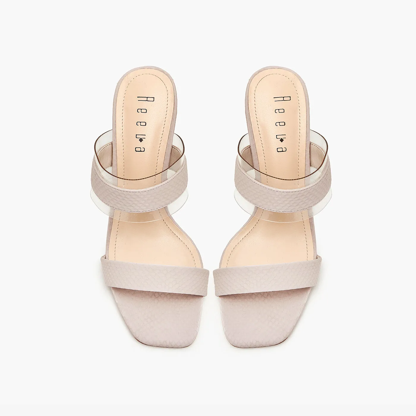 Textured Strappy Heels