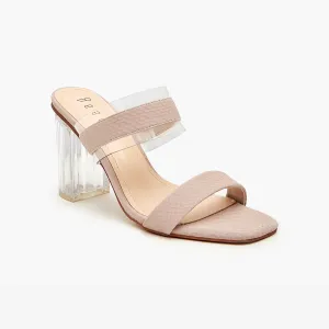 Textured Strappy Heels