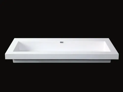 Toka Lite Semi-Recessed Basin - Square Edges - 1000mm - CSB45