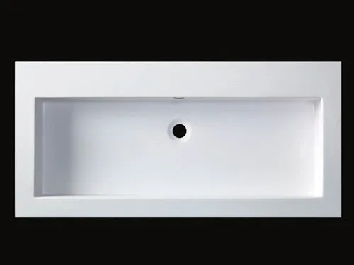 Toka Lite Semi-Recessed Basin - Square Edges - 1000mm - CSB45