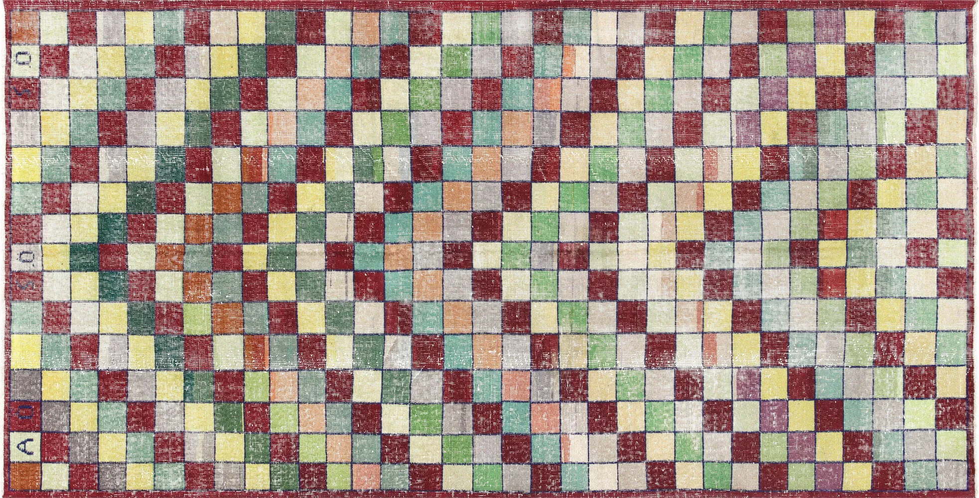 Vintage Turkish Mid-Century-Modern Rug - 4'8" x 9'6"