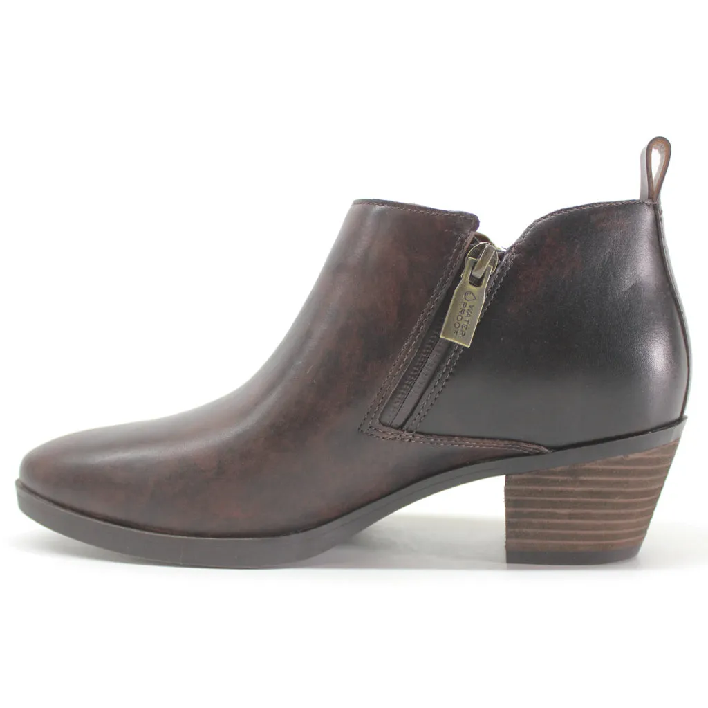 Vionic Cecily Leather Women's Heeled Ankle Boots