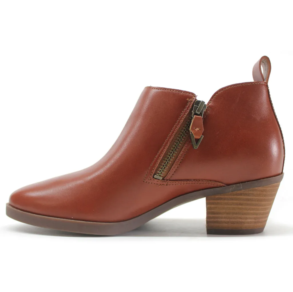 Vionic Cecily Leather Women's Heeled Ankle Boots
