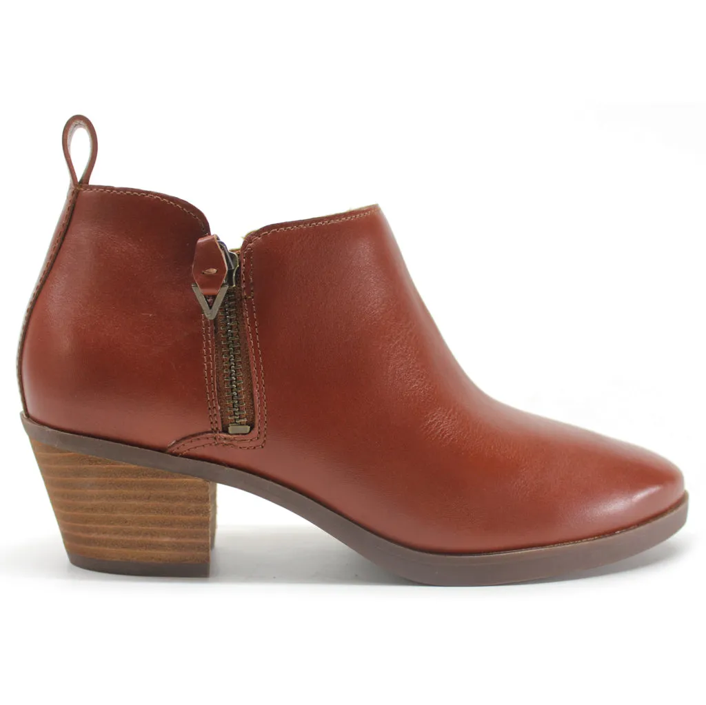 Vionic Cecily Leather Women's Heeled Ankle Boots