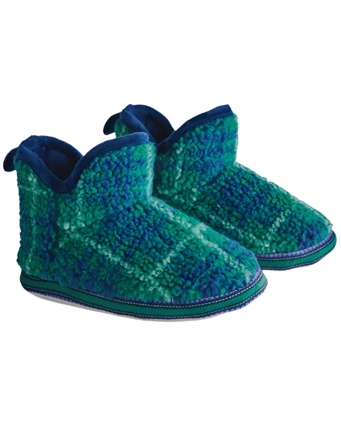 Wilderness Tartan Sherpa Kids Ankle Boot | Kip & Co