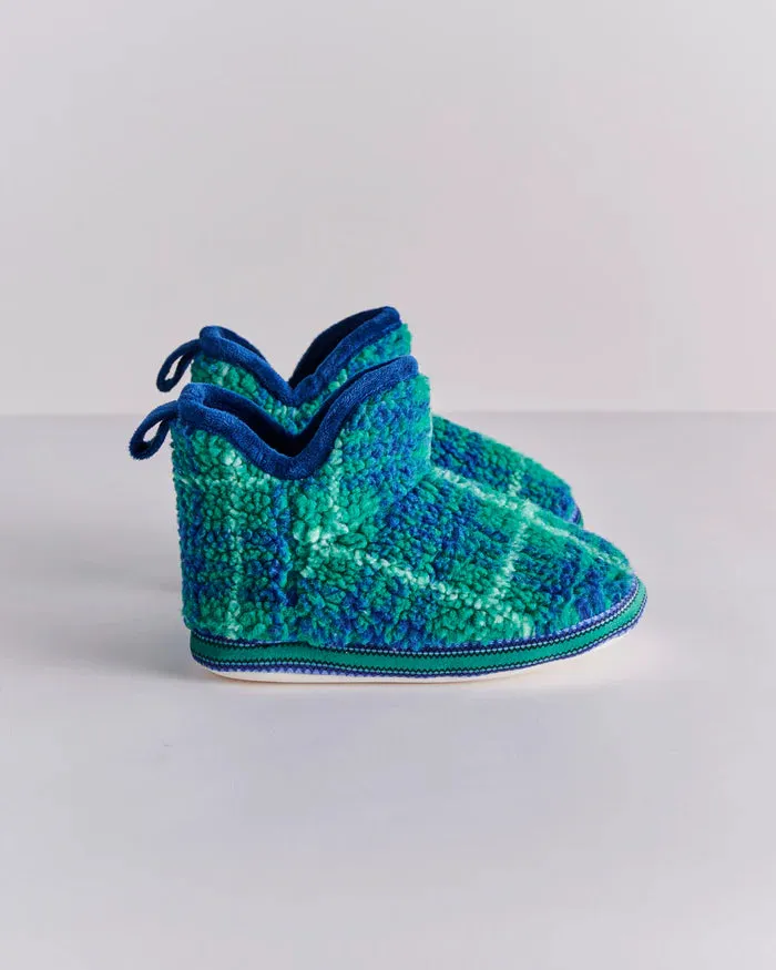 Wilderness Tartan Sherpa Kids Ankle Boot | Kip & Co
