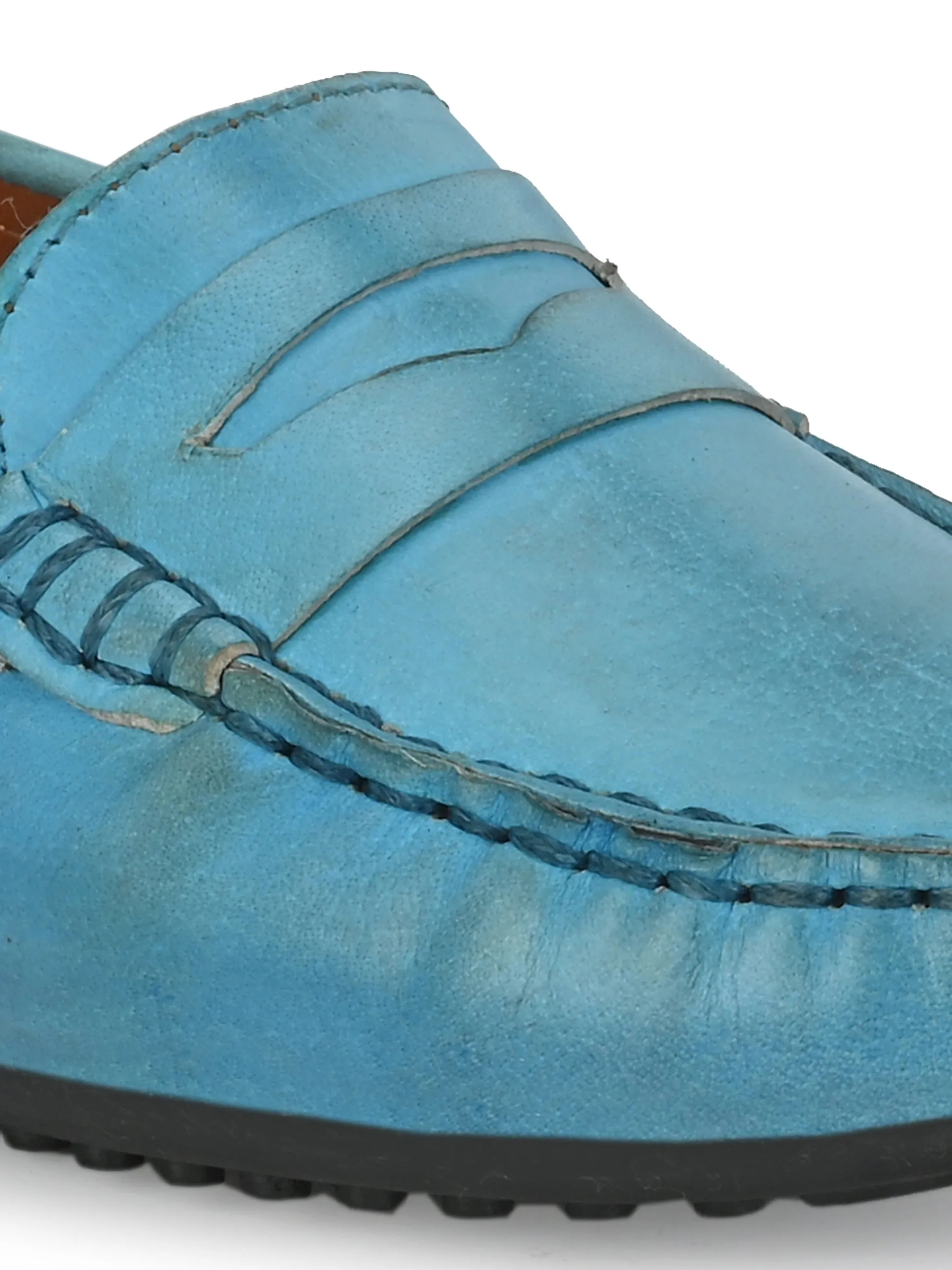 WOMEN LIGHT BLUE COLOUR MOCCASIN SHOE
