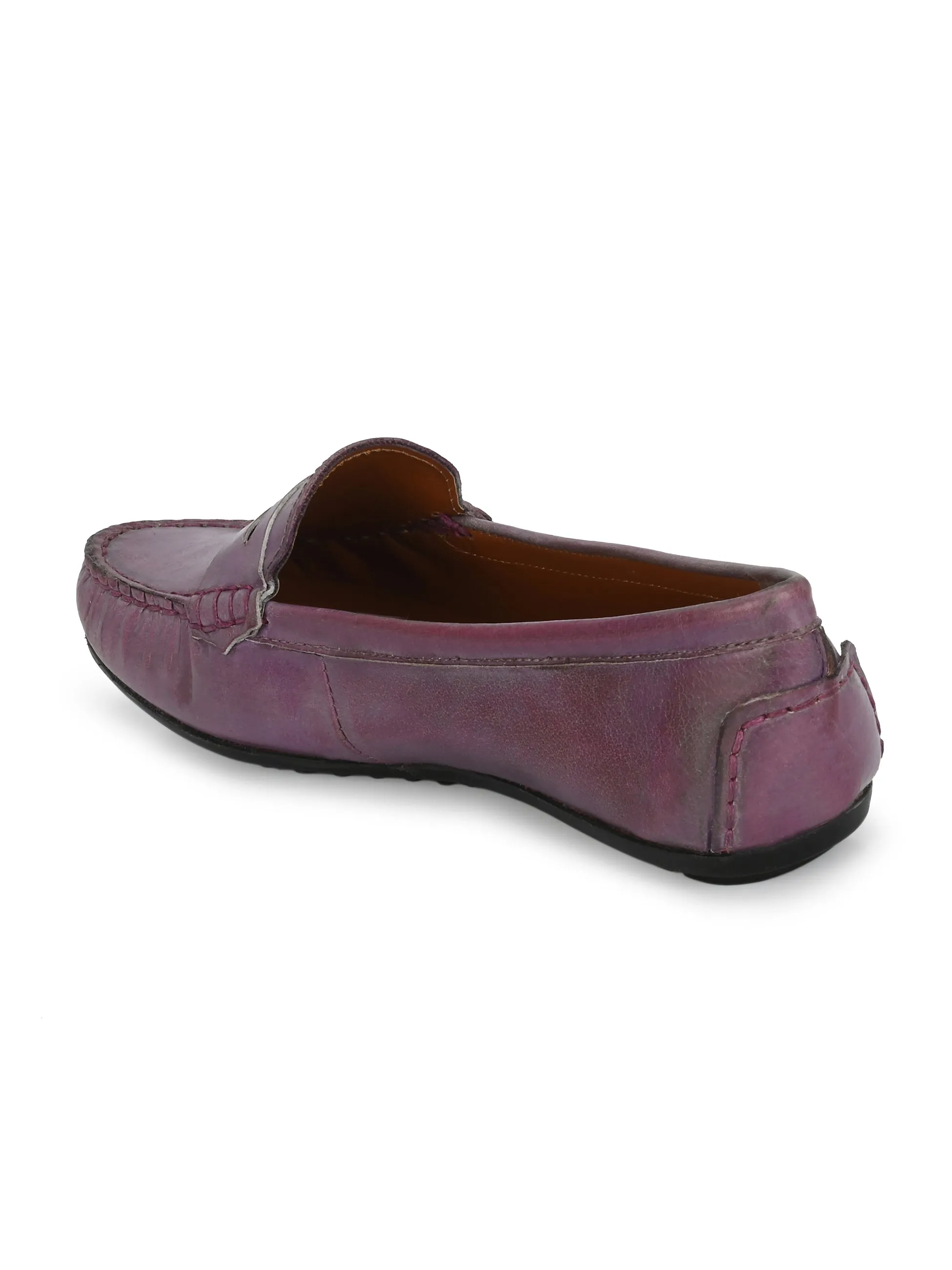WOMEN LIGHT PURPLE COLOUR MOCCASIN SHOE