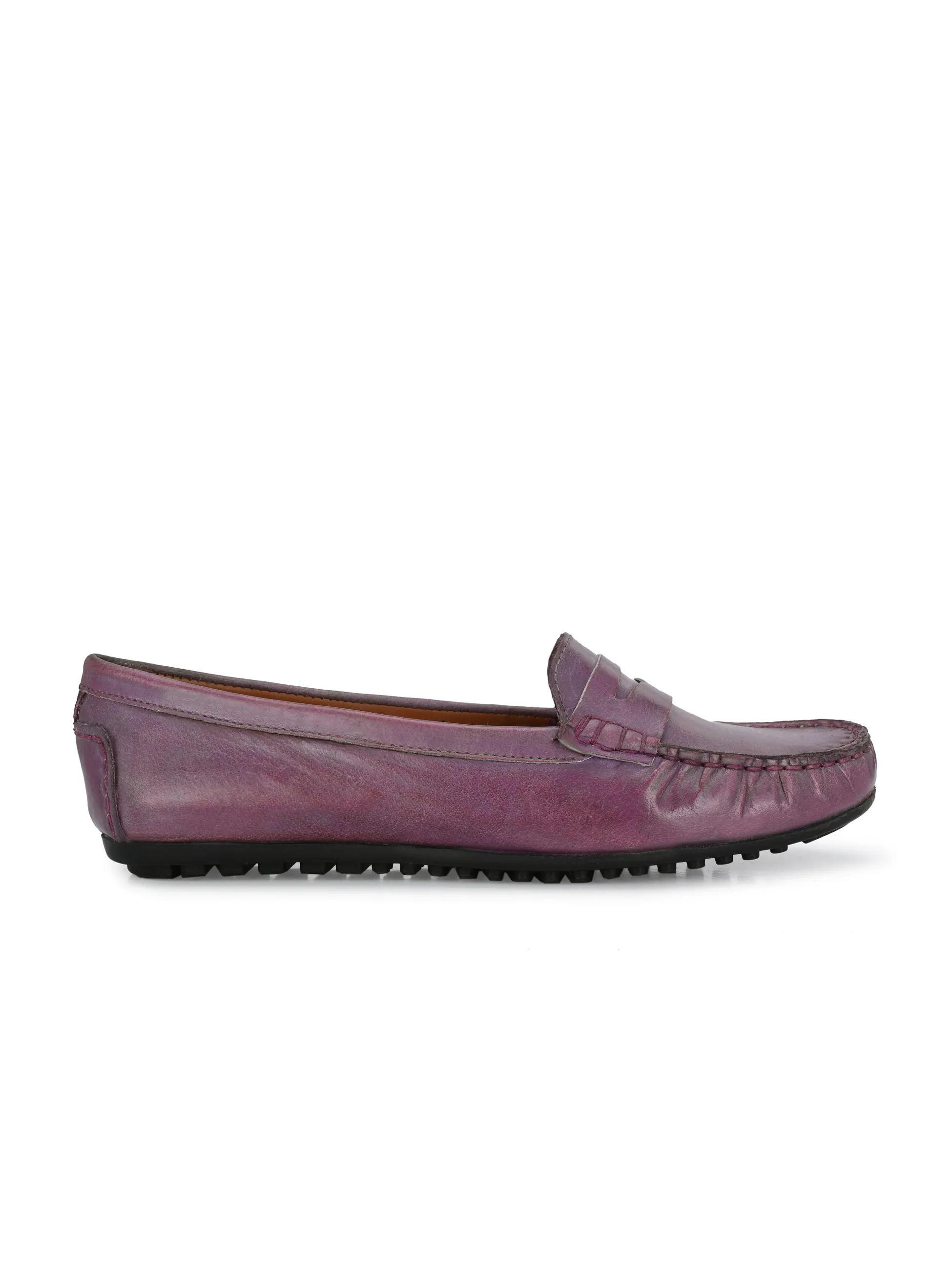 WOMEN LIGHT PURPLE COLOUR MOCCASIN SHOE