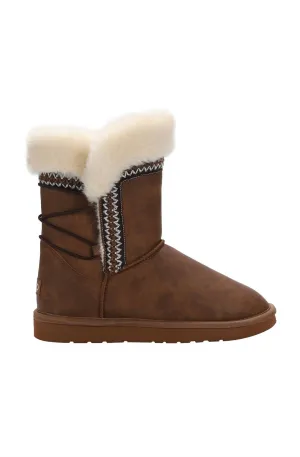Women's Alma Winter Boots In Waxed Chestnut