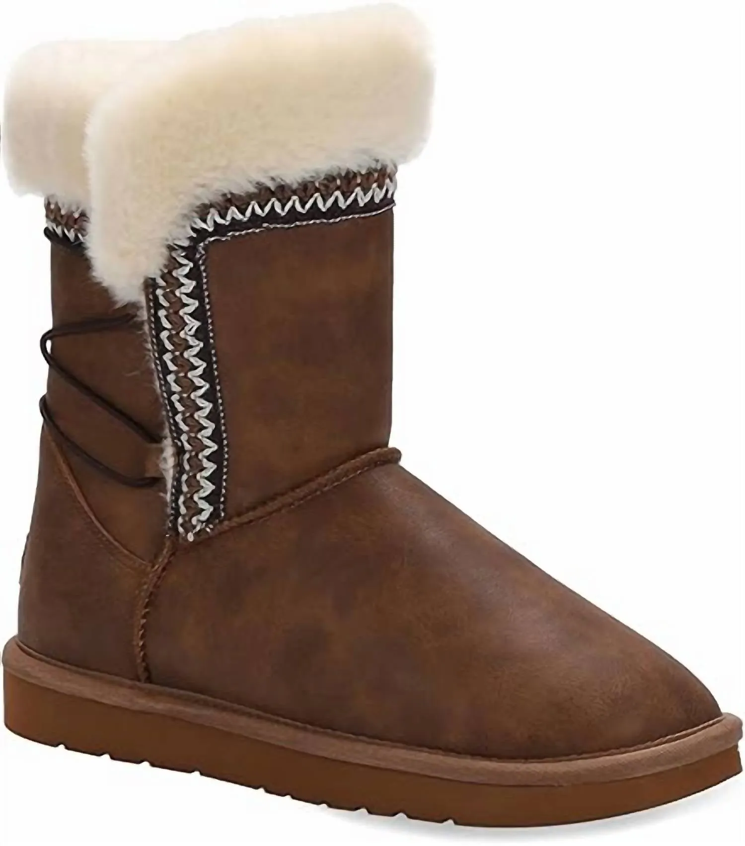 Women's Alma Winter Boots In Waxed Chestnut
