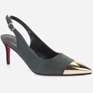 Women's "SILVIA" Decorated Toe Party Heeled Sandals