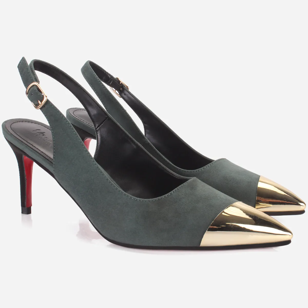 Women's "SILVIA" Decorated Toe Party Heeled Sandals