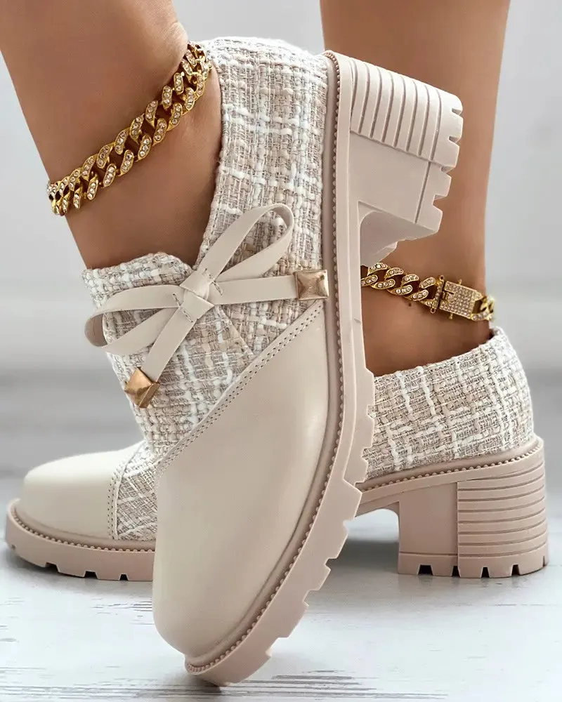 Women's zip-up shoes with heels