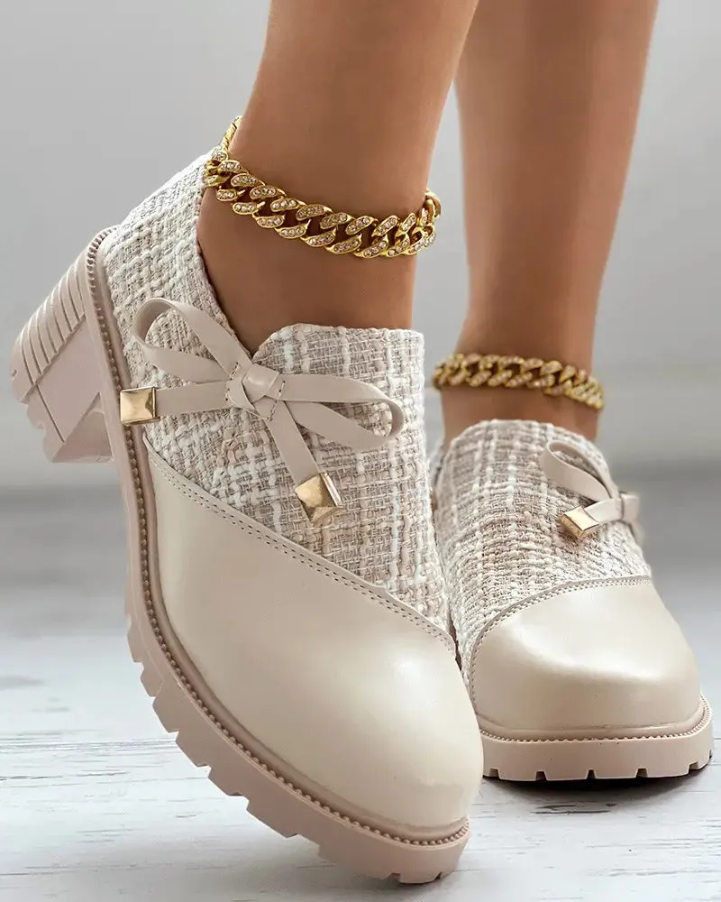 Women's zip-up shoes with heels
