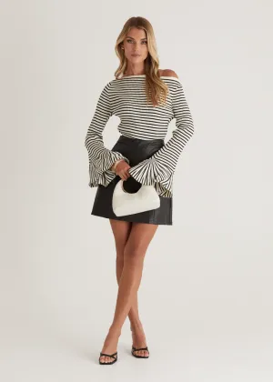Zeppelin Knit Top - Cream Stripe
