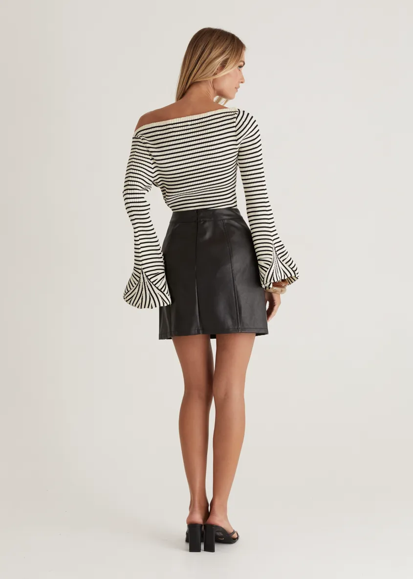 Zeppelin Knit Top - Cream Stripe