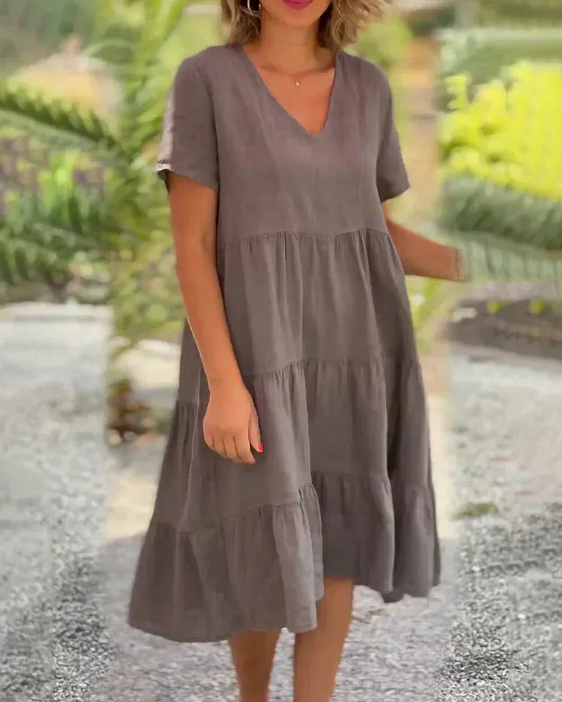 Zoey - Casual Summer V-neck Dress