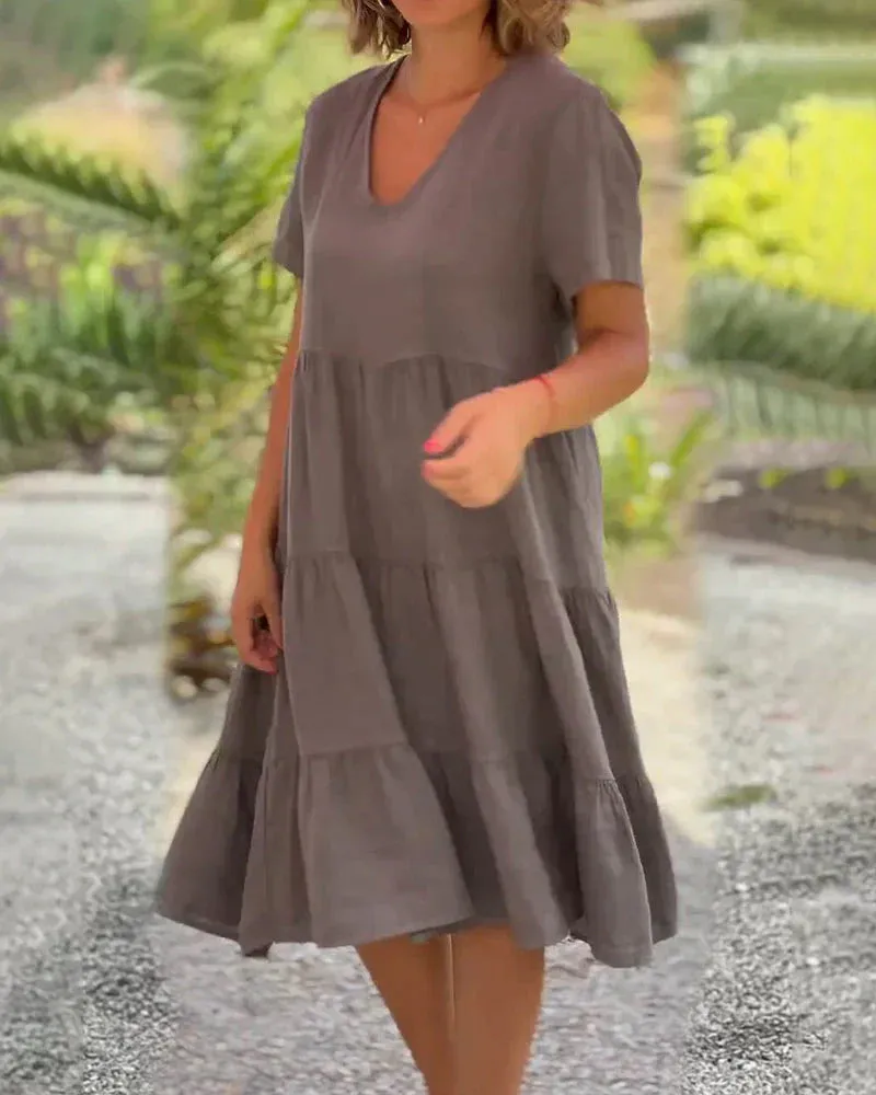 Zoey - Casual Summer V-neck Dress